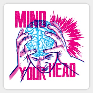 Mind your head Sticker